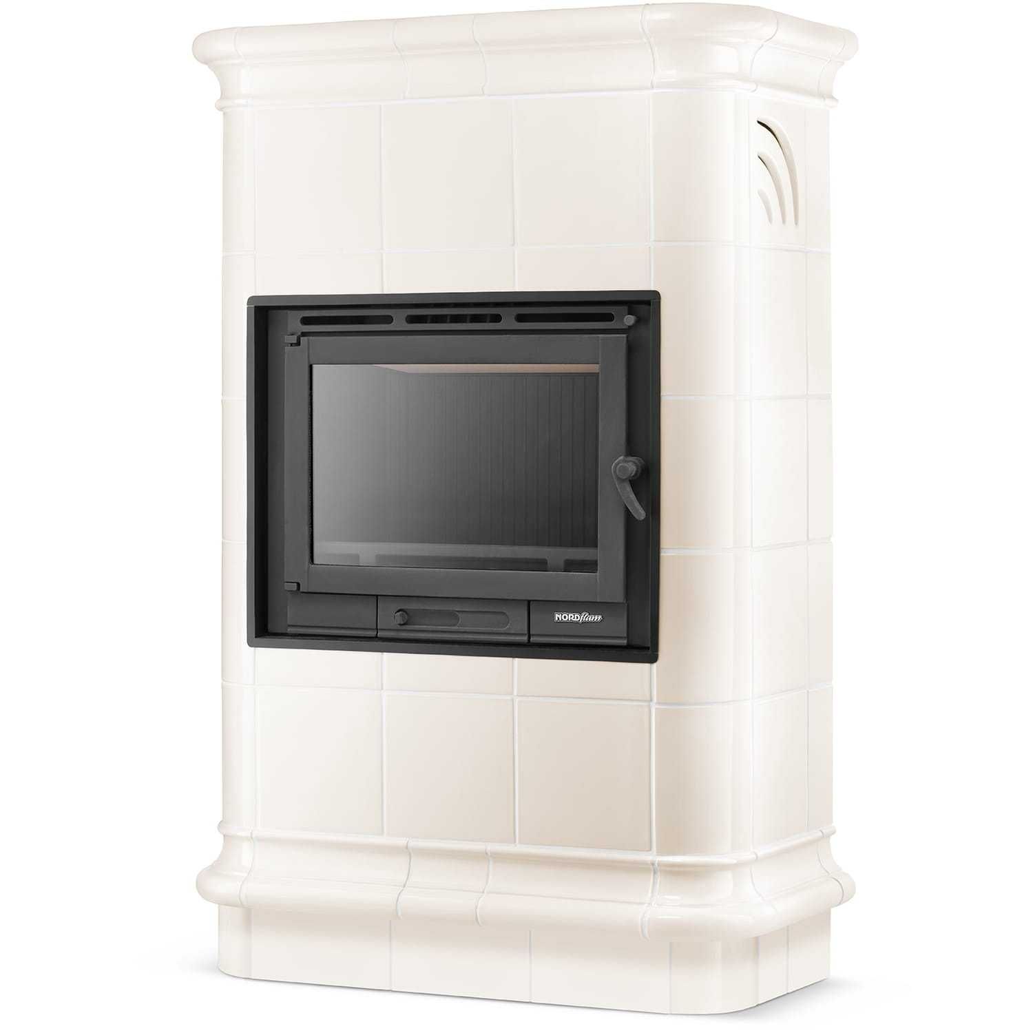 Piec kominek piecyk kaflowy ceramiczny obudowa kominkowa ROMA Cream