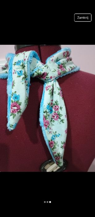 Chusteczka pod szyję szalik wiązany