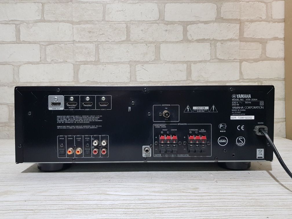 Пульт!6.1 АVСтерео ресивер/підсилювач  Yamaha HTR-2064 HDMI б/у +1