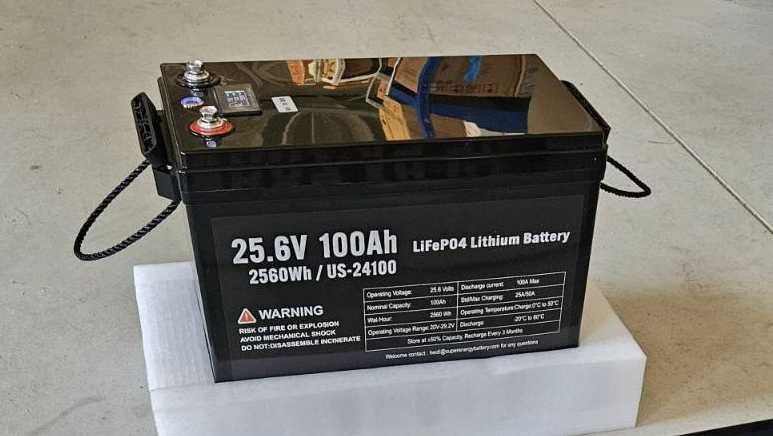 Акумулятор LiFePO4 24V/100AH, 100A (2,56 кВт) з LED-дисплеєм