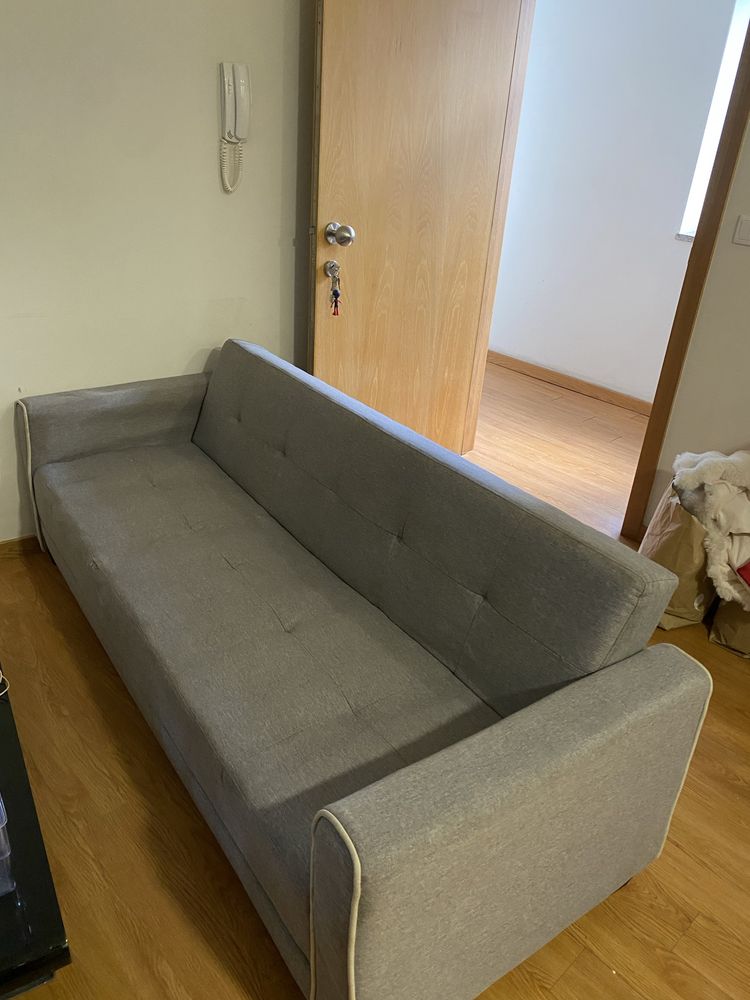 Sofa cama cinzento