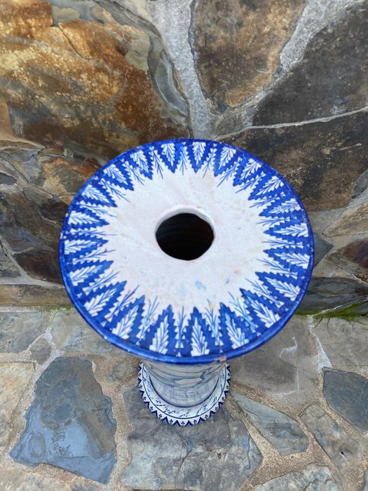 Coluna Fábrica Cerâmica Viúva Lamego Lisboa 80 cm Séc XIX/XX