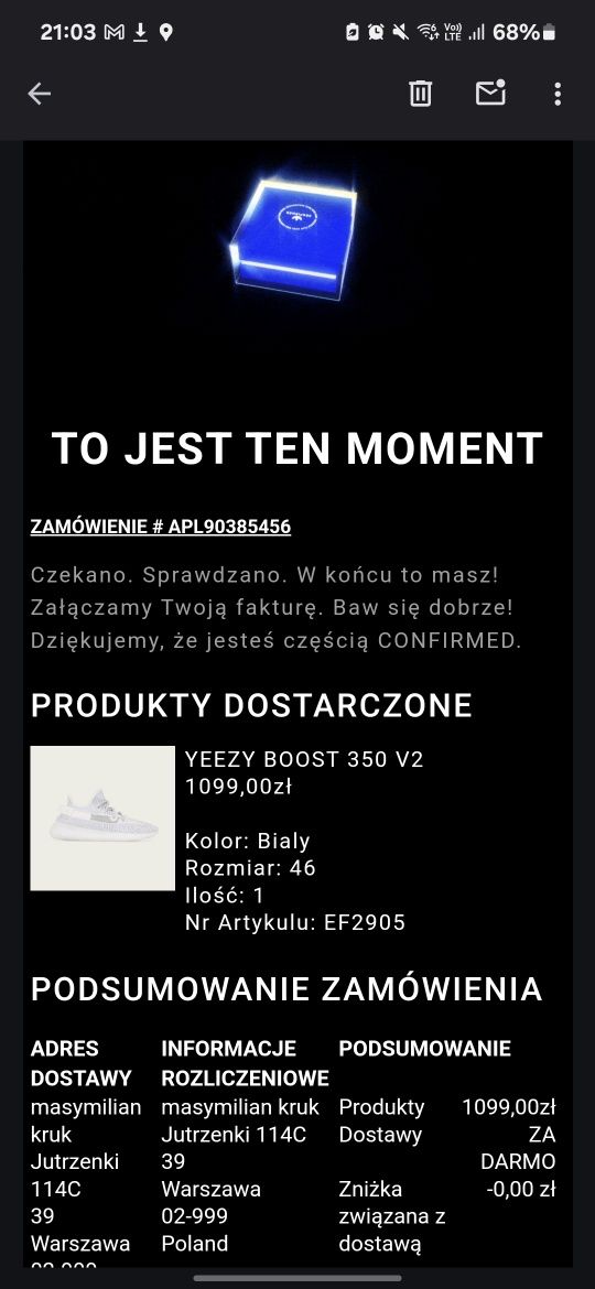 Yeezy Boost 350 V2 NOWE