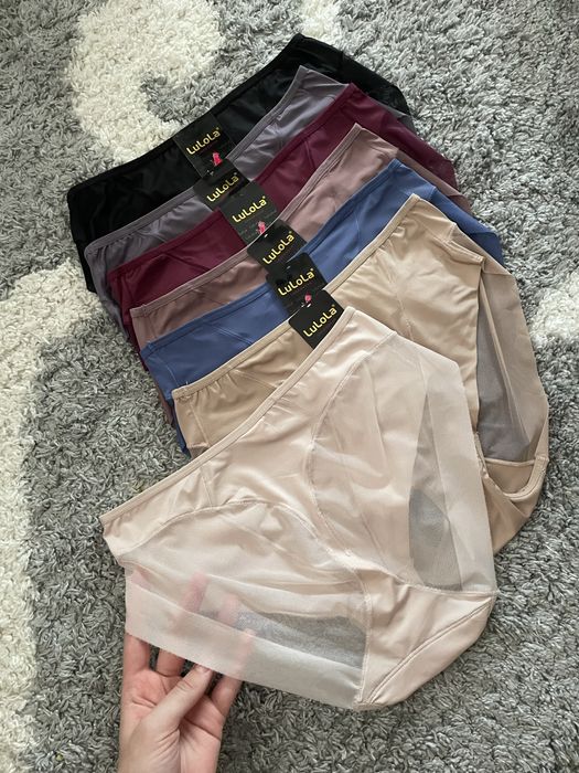 Труси безшовні високі з сіточкою трусики з високою посадкою l xl xxl