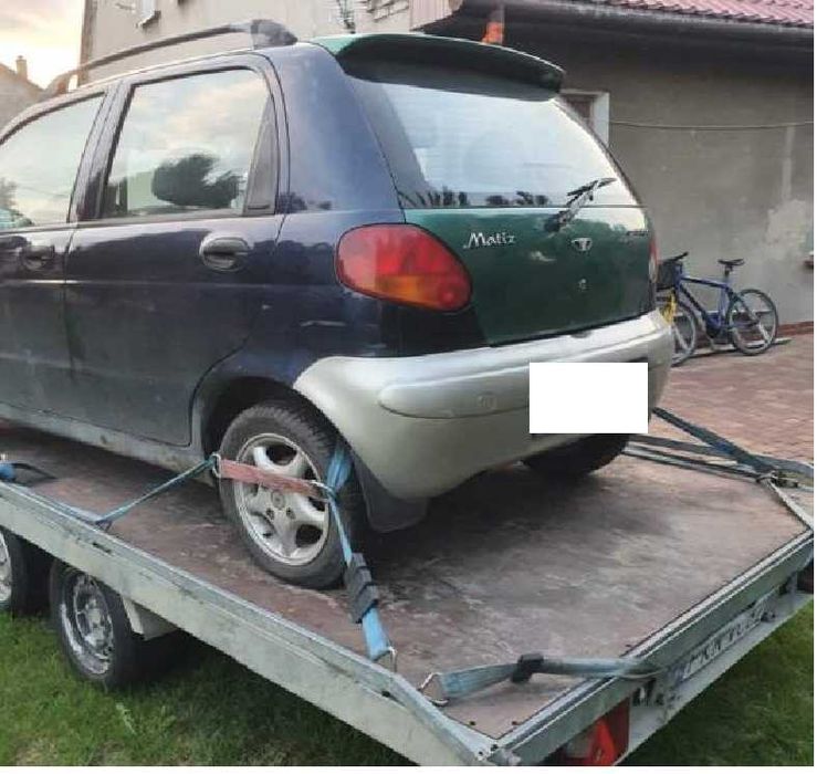 Daewoo Matiz 800 kolor granatowy alumy przeznaczony na części