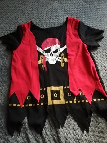 Stój karnawałowy dla chłopca bluzka pirata 104-110