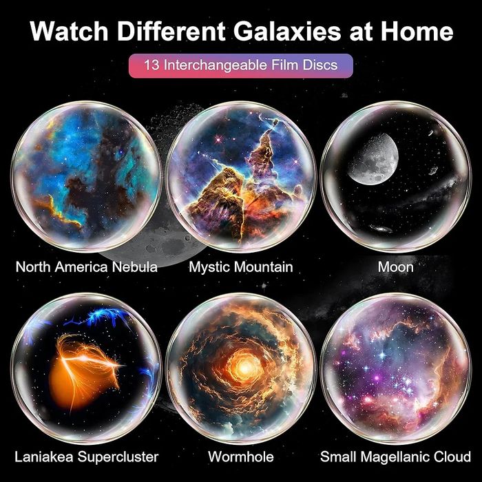 Macchiatto Projektor Planetarium Kosmosu 12 scen USB 5V Pilot Prezent