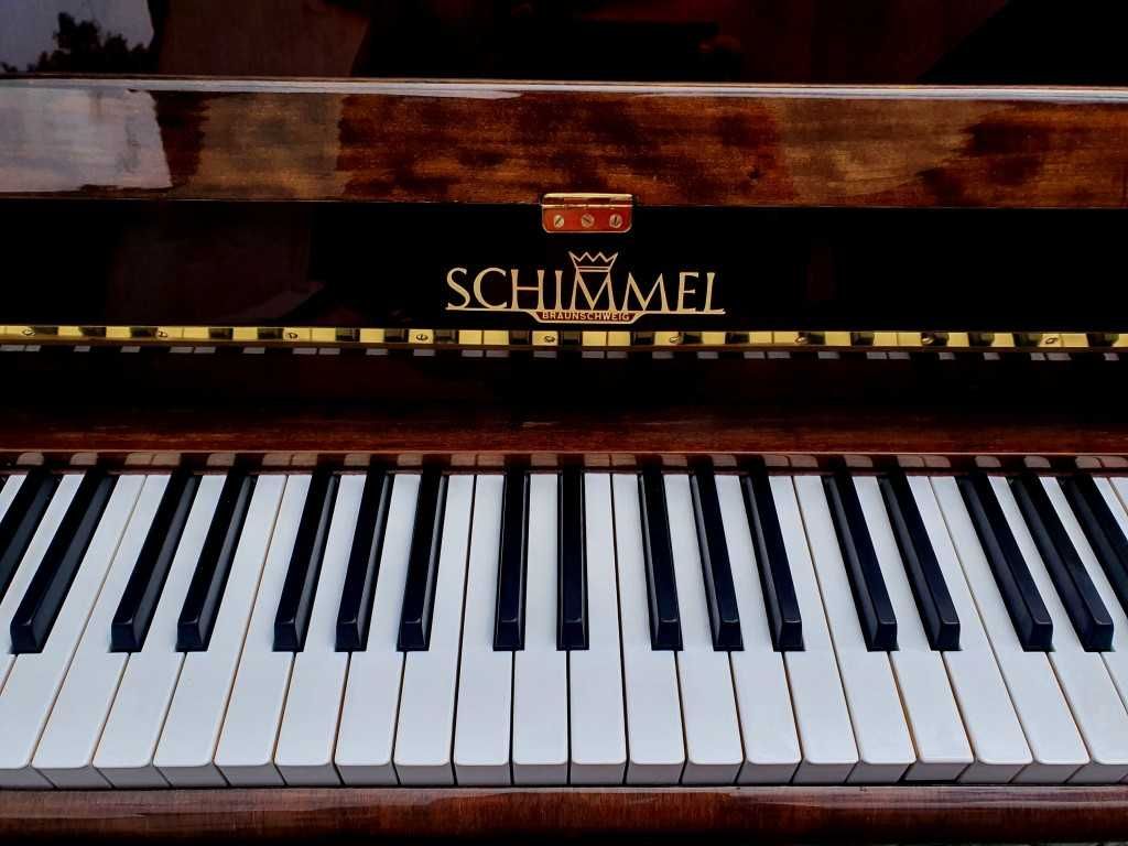 Pianino SCHIMMEL 102cm 1971r RENNER brązowy połysk