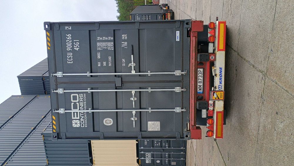 Nowy kontener morski 40' HC One Way RAL 7016 magazyn w Poznaniu