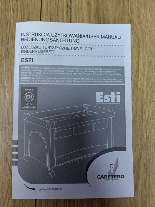 NOWE Łóżeczko turystyczne Caretero Esti
