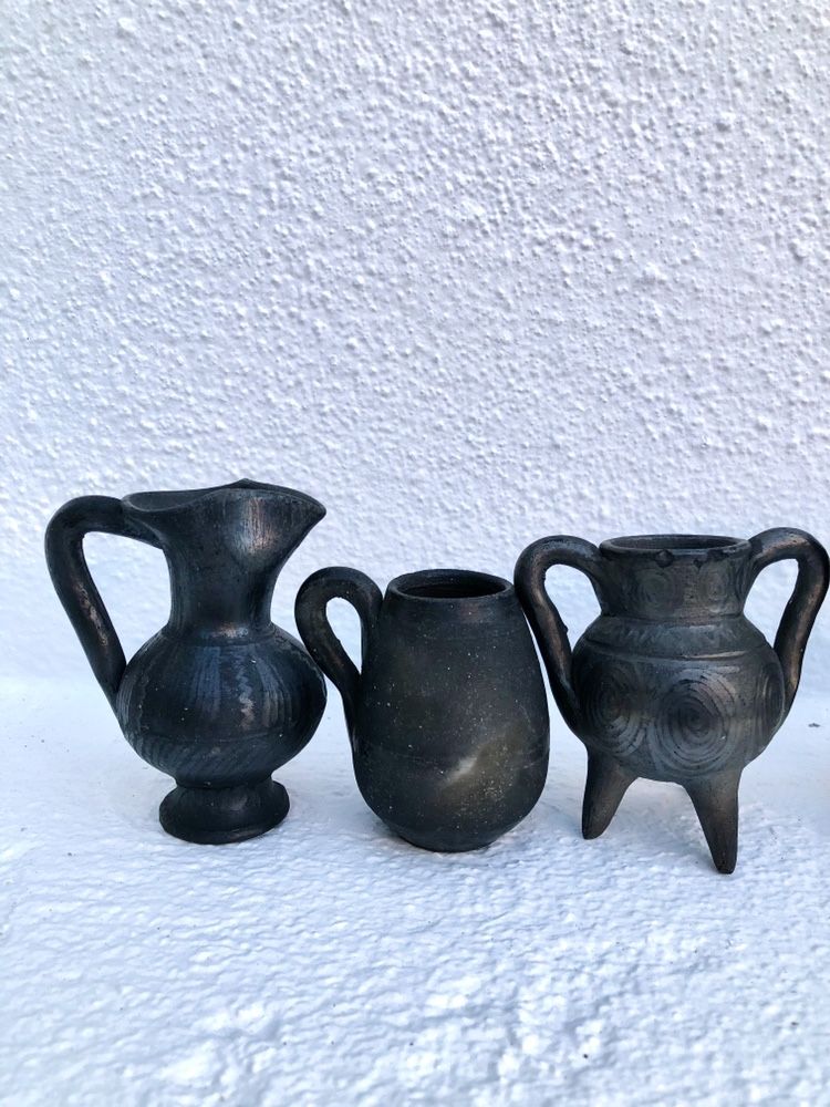 Peças antigas de Barro Preto de Bisalhães 8x10cm