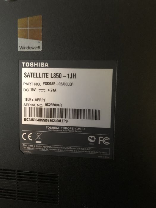 Vendo laptop toshiba