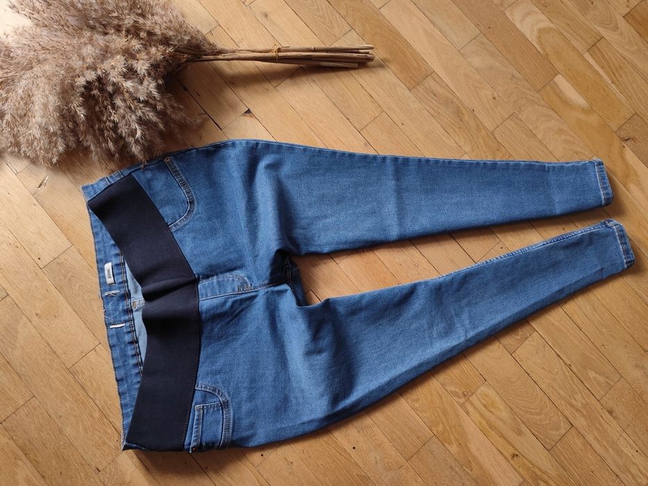 New look jeansy ciążowe rurki 42/44