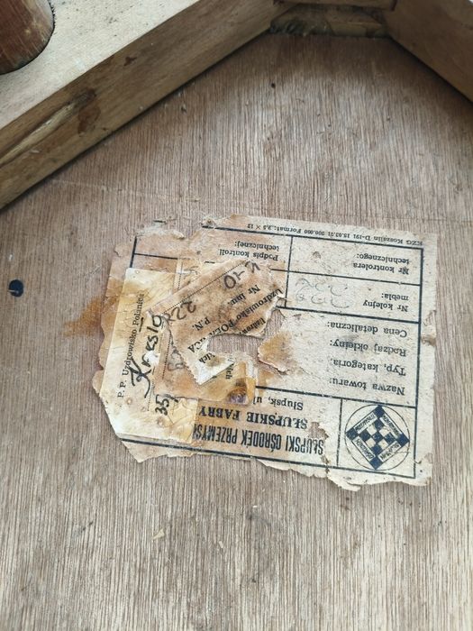 Stare krzesło muszelka PRL