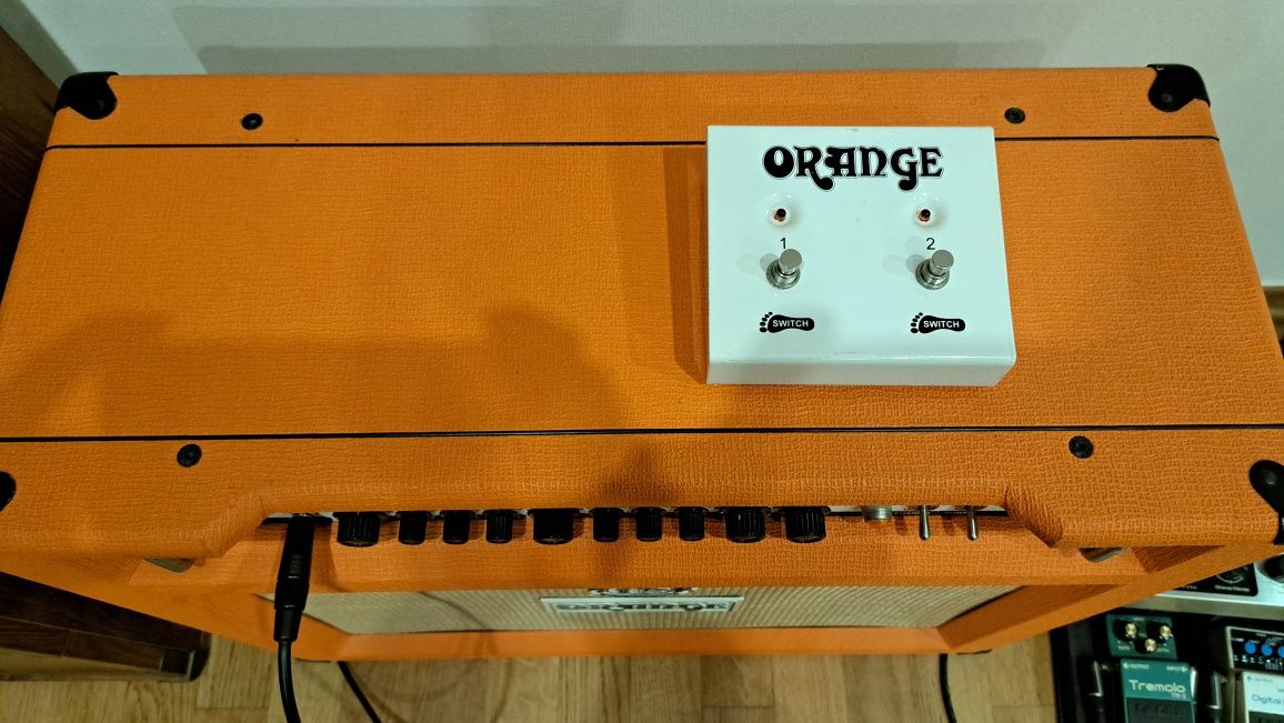 Orange Rockerverb Mk II 50c combo 2x12 + case + switch