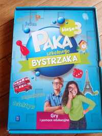 Paka szkolonego bystrzaka kl 3 zestaw gier i zabaw edukacyjnych nowa