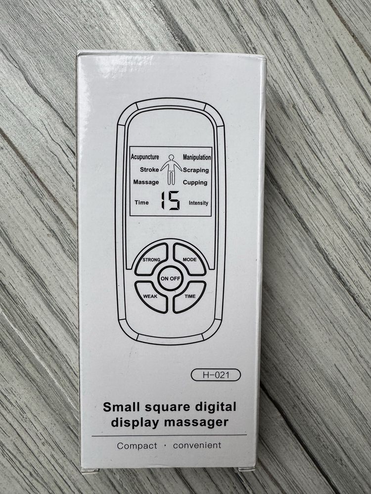 Masażer EMS z elektrodami, elektroterapia, mini TENS