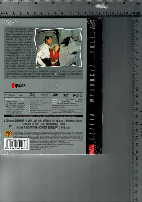 Północ północny zachód reż.Hitchcock DVD