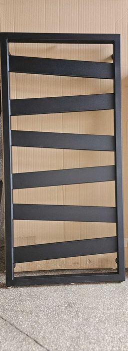 Grzejnik łazienkowy dekoracyjny 110cm x 53cm, czarny mat, nowy,śliczny