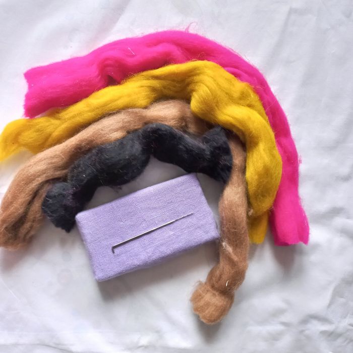 Zestaw do filcowania,wełna czesankowa