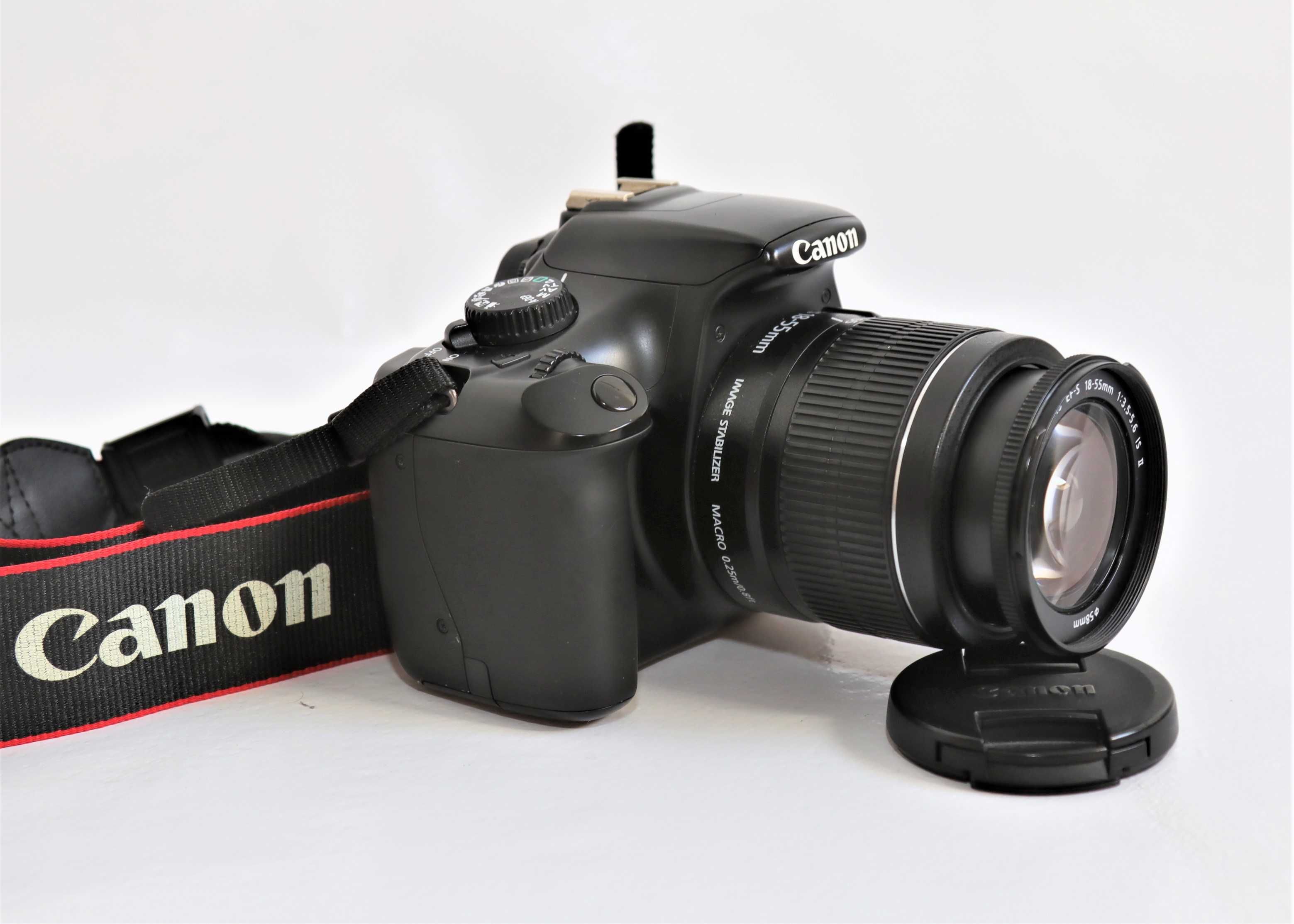 Canon 1100D com lente Canon 18-55mm máquina fotográfica digital reflex