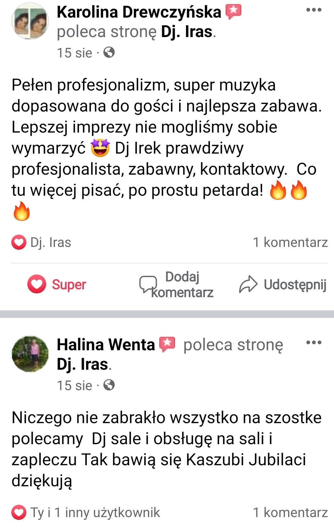 DJ. Iras , konferansjer. Urodziny, festyny, zabawy