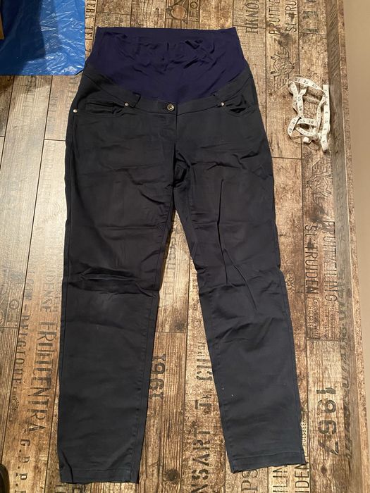 Granatowe spodnie ciążowe Happymum XL