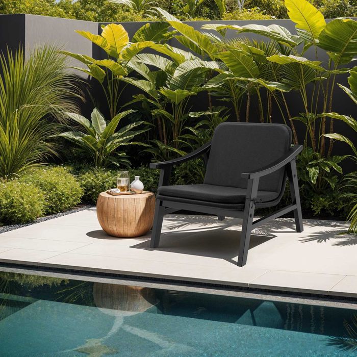 Krzesło rattanowe Treviso czarny OUTLET