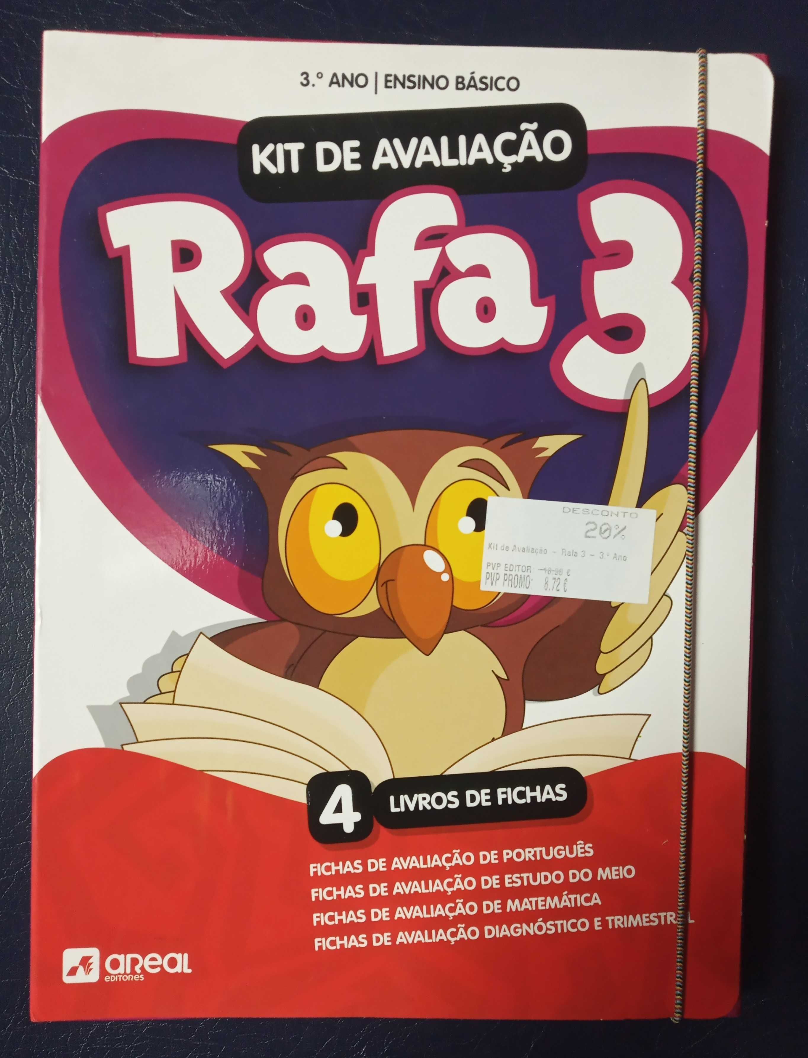 4 Livros de Fichas Apoio 3º Ano 'Rafa 3'