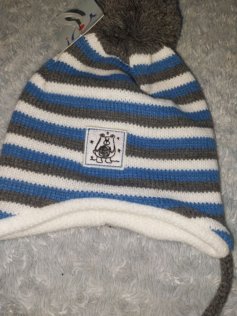 Nowa czapka zimowa chłopiec