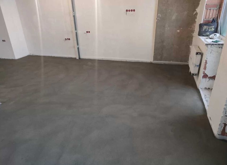 Машинна штукатурка стін. Стяжка підлоги - пола