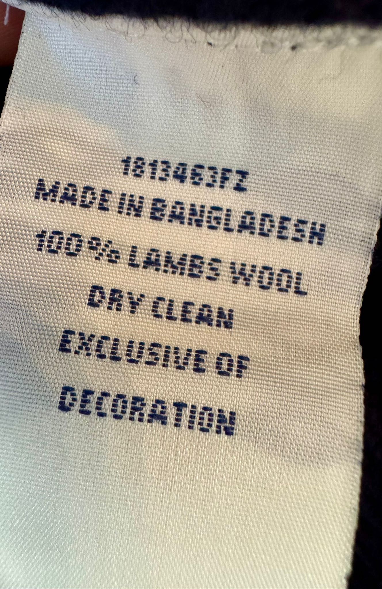 Nowy sweter męskie POLO RALPH LAUREN WEŁNIANY granatowy L