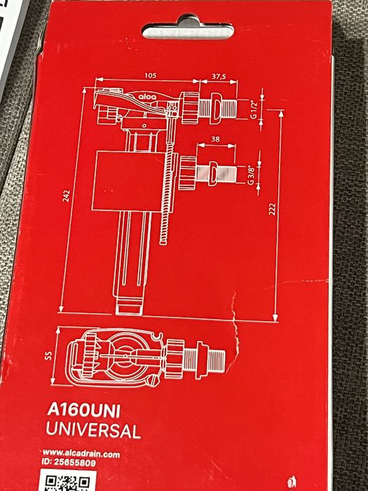 Zawór napełniający Alca A160 uni