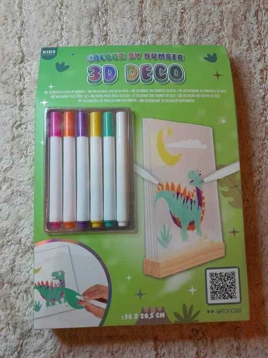 Nowa kolorowanka 3D Deco Dinozaur szybka wysyłka
