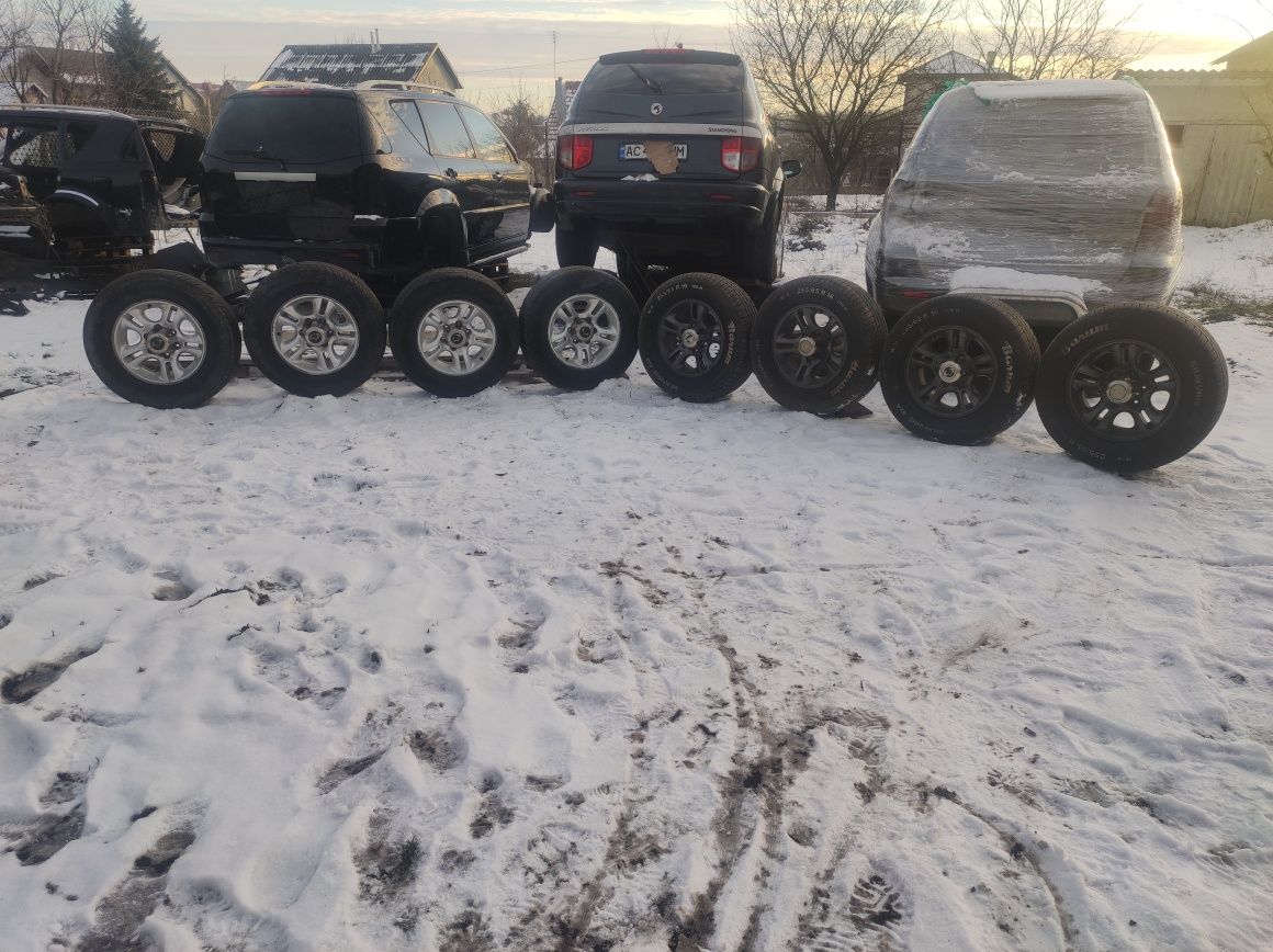 Колеса диски шини резина 225 75 16c ssangyong rexton бус рекстон 139,7