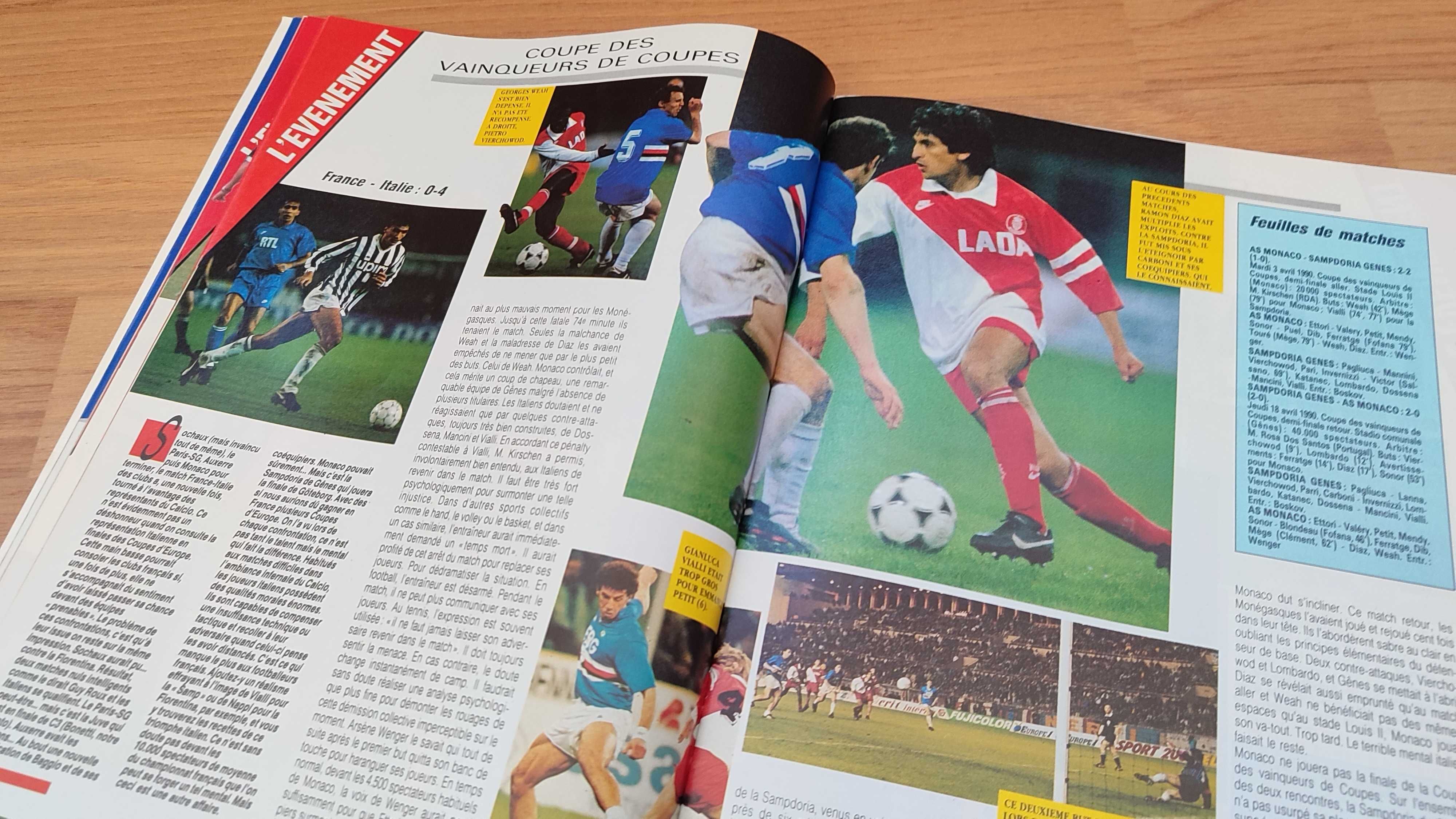 Revista sobre a final Milan - Benfica (1990.maio)