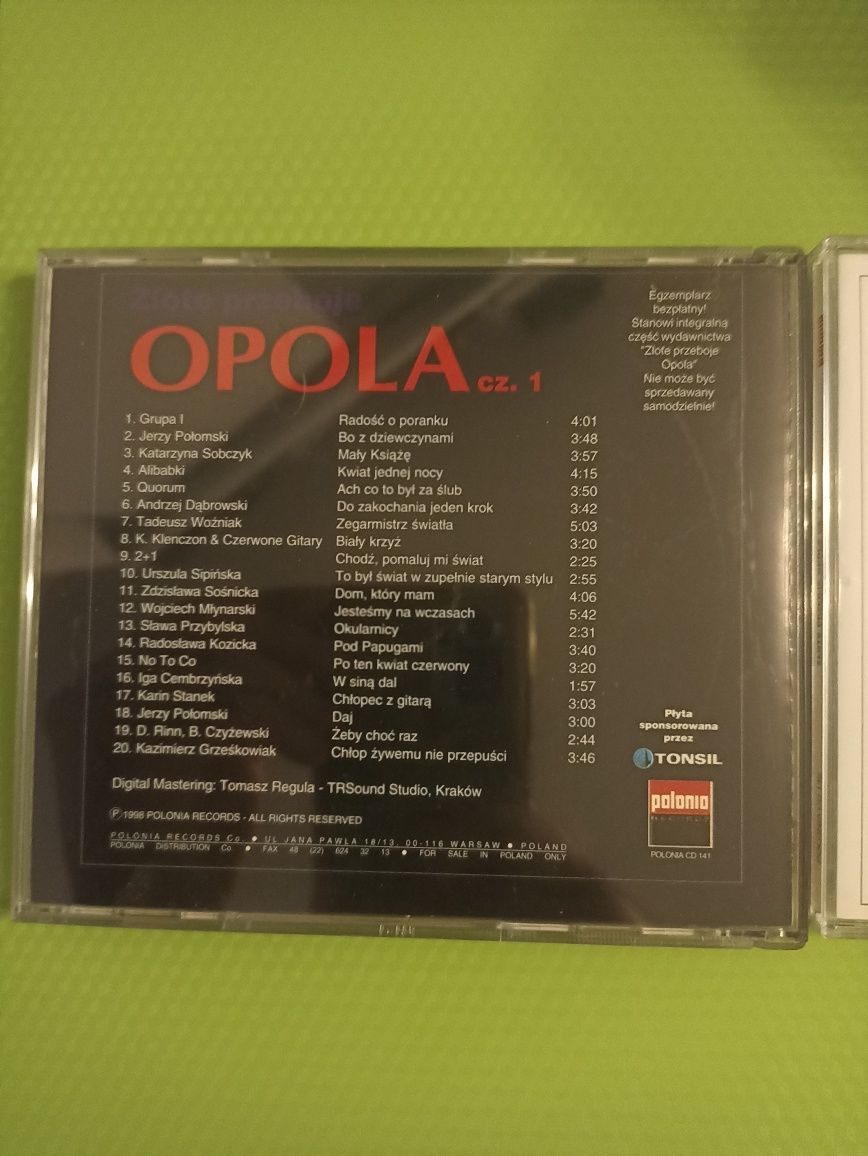 Złote przeboje Opola płyty CD