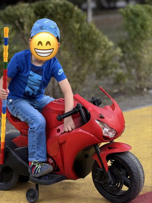 Електро мотоцикл дитячий електро байк машинка акамуляторна