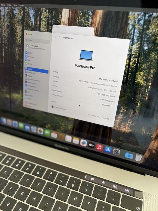 MacBook Pro 15, 2018, Intel Core i9, 32 RAM, Radeon Pro Vega 4Gb, 2Tb
