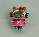 Srebrny Charms zawieszka srebrna 1 cm hello kity