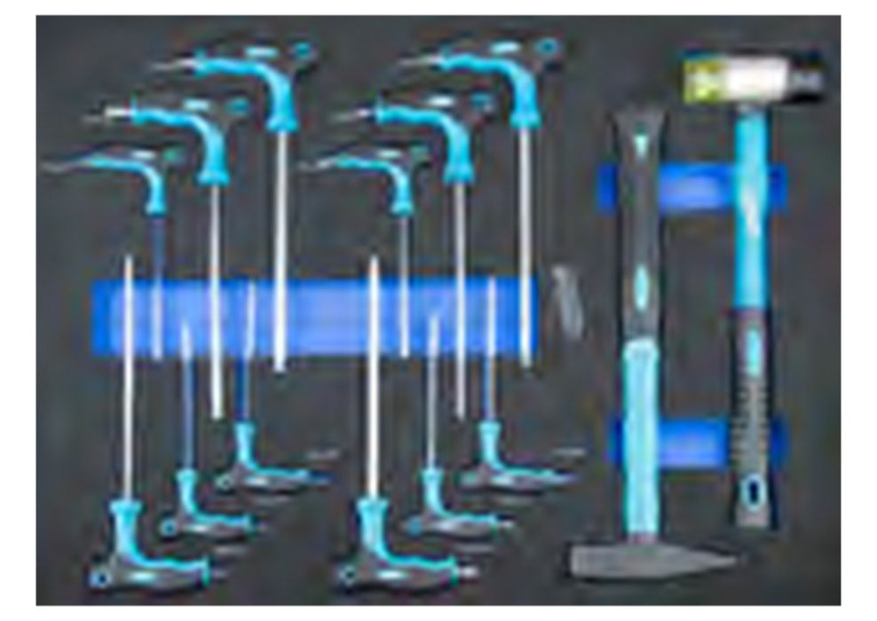 Carro ferramentas 7 gavetas 173 peças Topo p/ torno de bancada