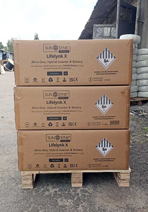 Інвертор 3,6 кВт + АКБ 3,8 кВт Моноблок Lifelynk UPS Безперебійник