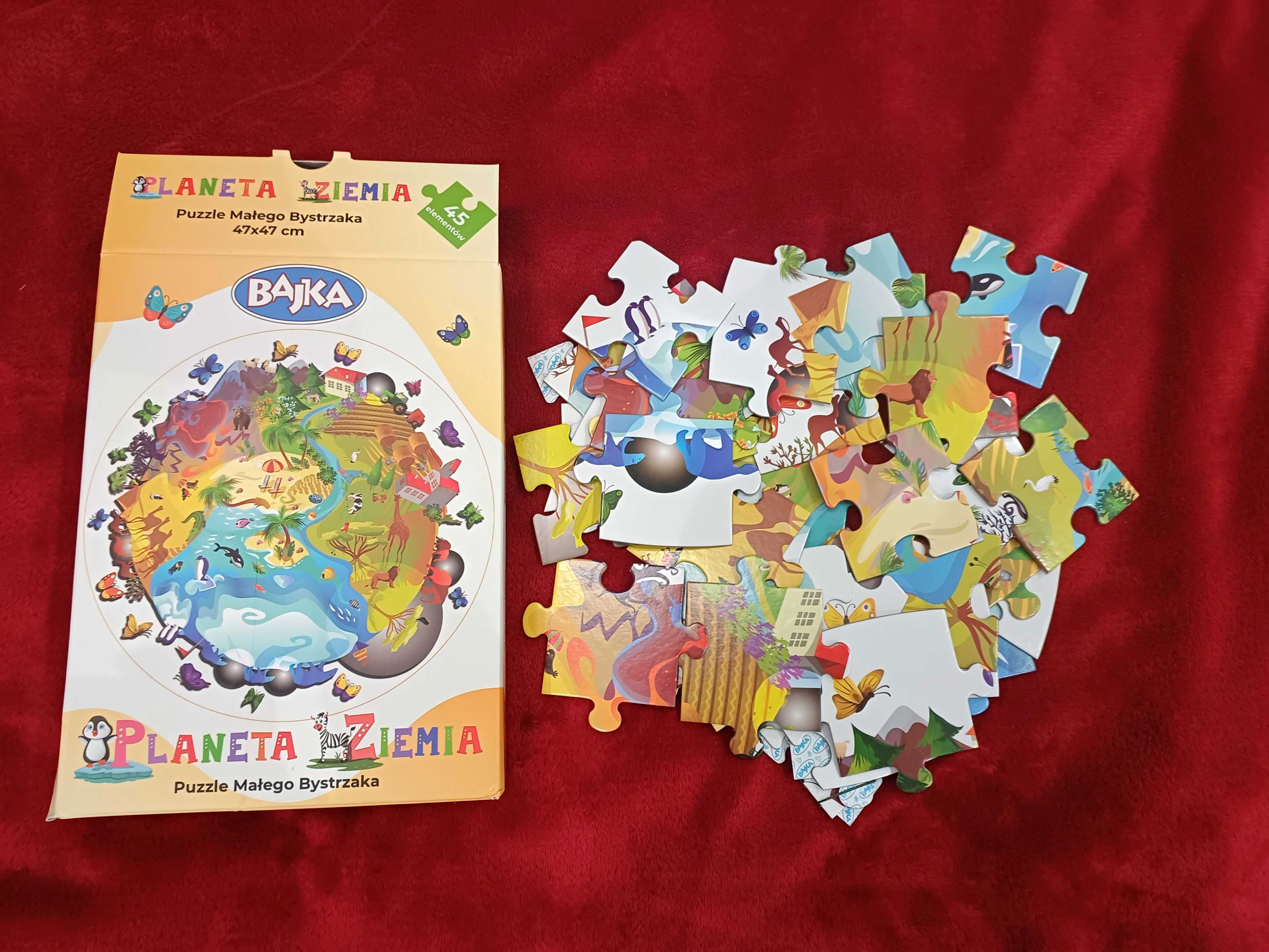 Nowe puzzle małego bystrzaka 3+ Planeta Ziemia
