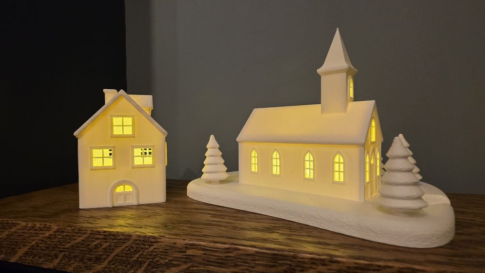 Dekoracja lampiony kościół