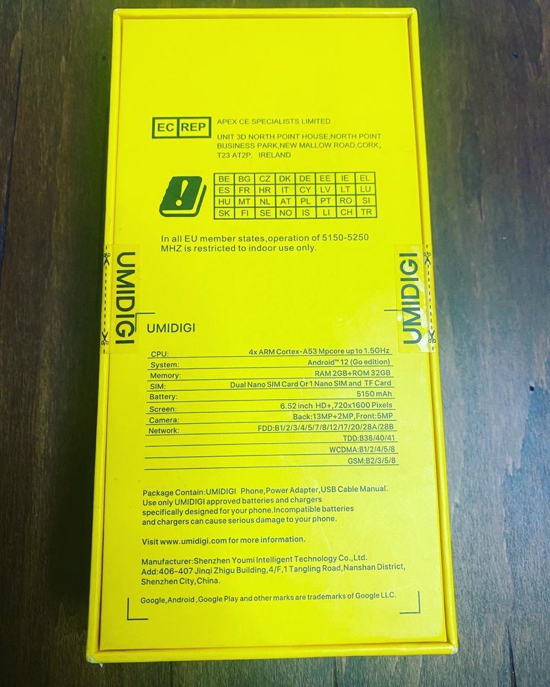Telefon umidigi g1  2/32