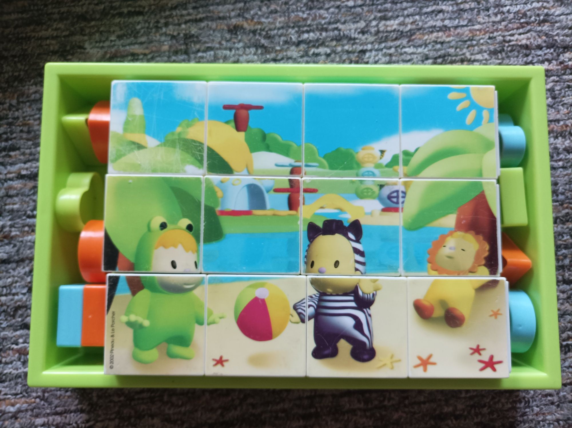 Klocki edukacyjne puzzle sensoryczne układanka 12m+ Cotoons Smoby