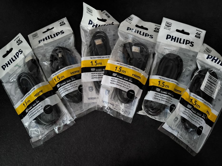 Zestaw 6 sztuk kabel HDMI Philips 1,5m