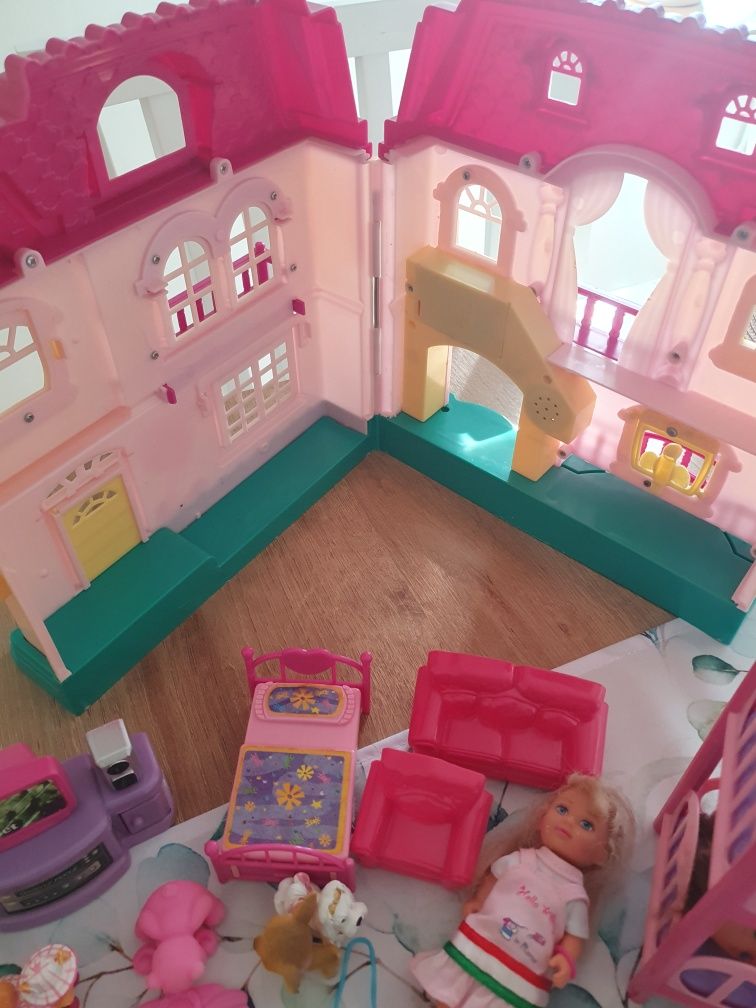 Zestaw lalki Baribie Monster High domek z wyposażeniem