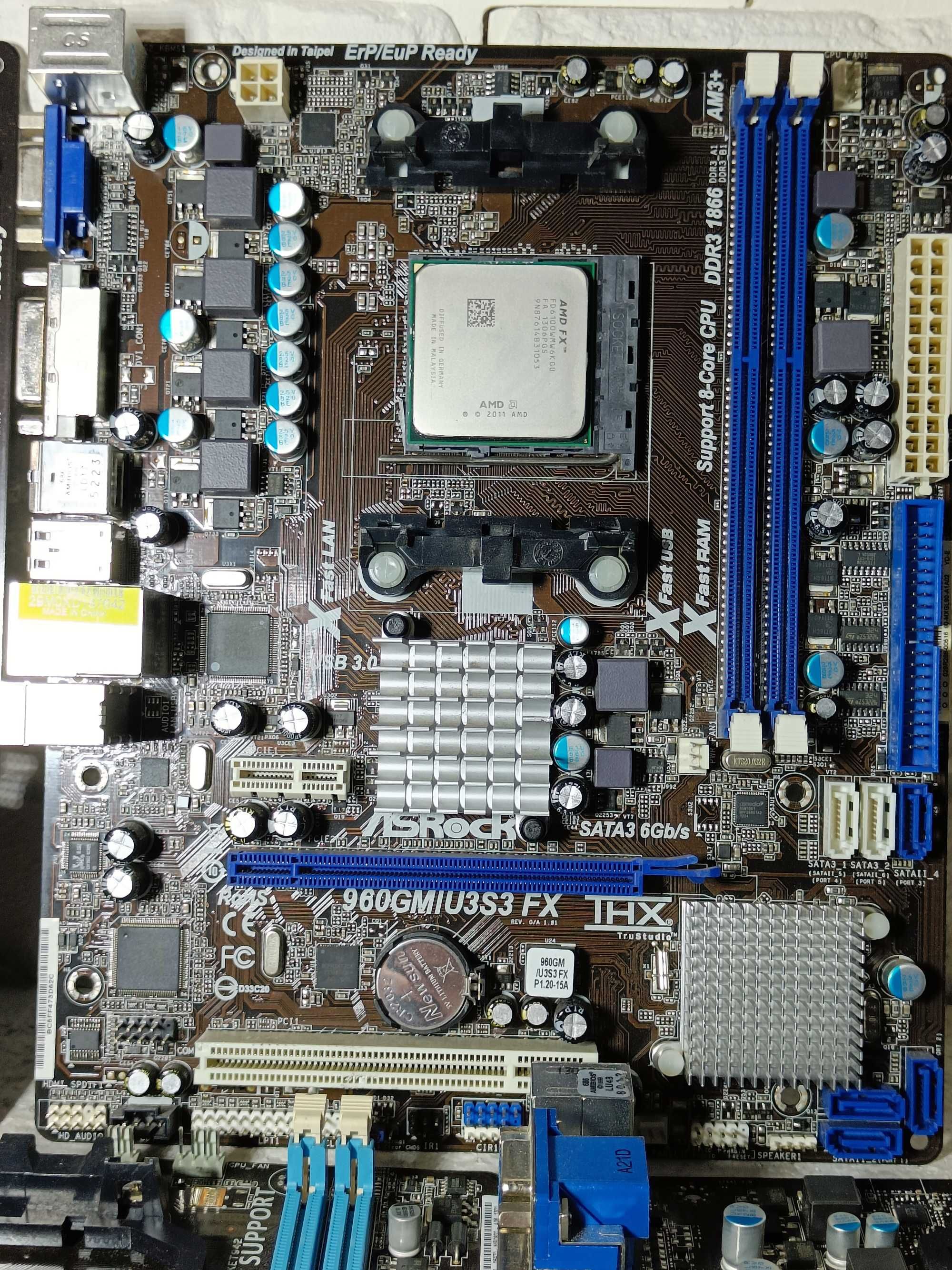 КОМПЛЕКТИ Материнська AMD ASUS MSI ASRock Giga + проц AMD FX6300 sAM3+