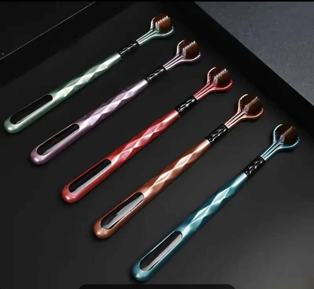 1 Escova de dentes tridimensional 3 lados Autismo + 1 Escova eletrica